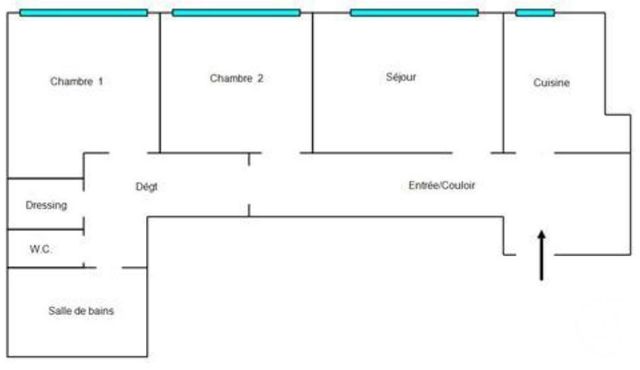 Appartement F3 à vendre - 3 pièces - 68.07 m2 - PARIS - 75014 - ILE-DE-FRANCE - Century 21 Porte D'Orléans