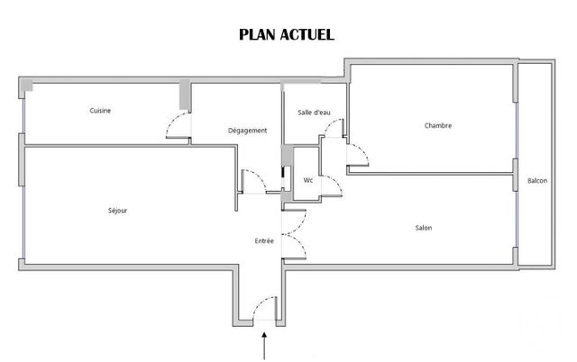 Appartement F3 à vendre - 3 pièces - 68.85 m2 - PARIS - 75014 - ILE-DE-FRANCE - Century 21 Porte D'Orléans