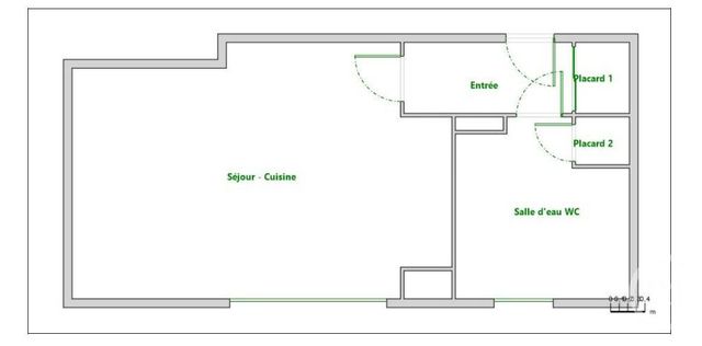 Appartement F1 à vendre - 1 pièce - 26.08 m2 - PARIS - 75014 - ILE-DE-FRANCE - Century 21 Porte D'Orléans