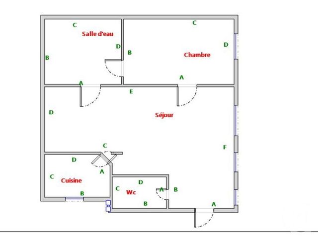 Appartement à vendre - 2 pièces - 43.44 m2 - PARIS - 75014 - ILE-DE-FRANCE - Century 21 Porte D'Orléans